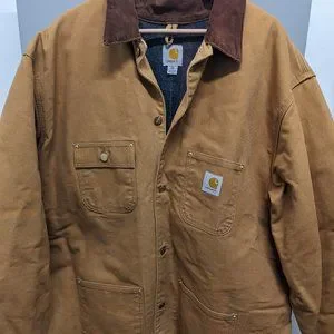 Carhartt men's duck chore coat blanket lined c001 hot sale